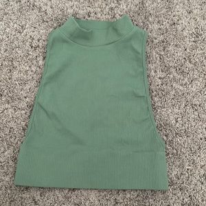 princess polly high neck green top